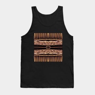 Tiki Pattern Tank Top